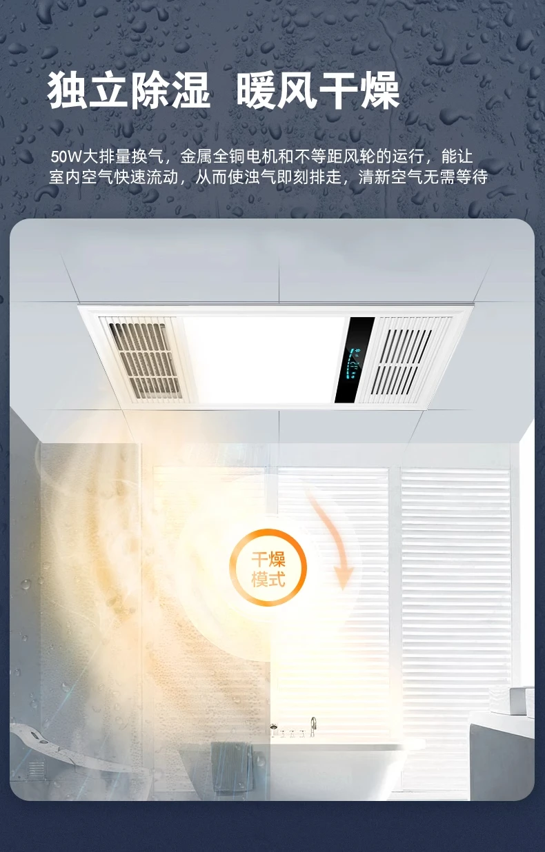 220V Bathroom Exhaust Fan with - Ceiling Fan Mount ulasan dan harga