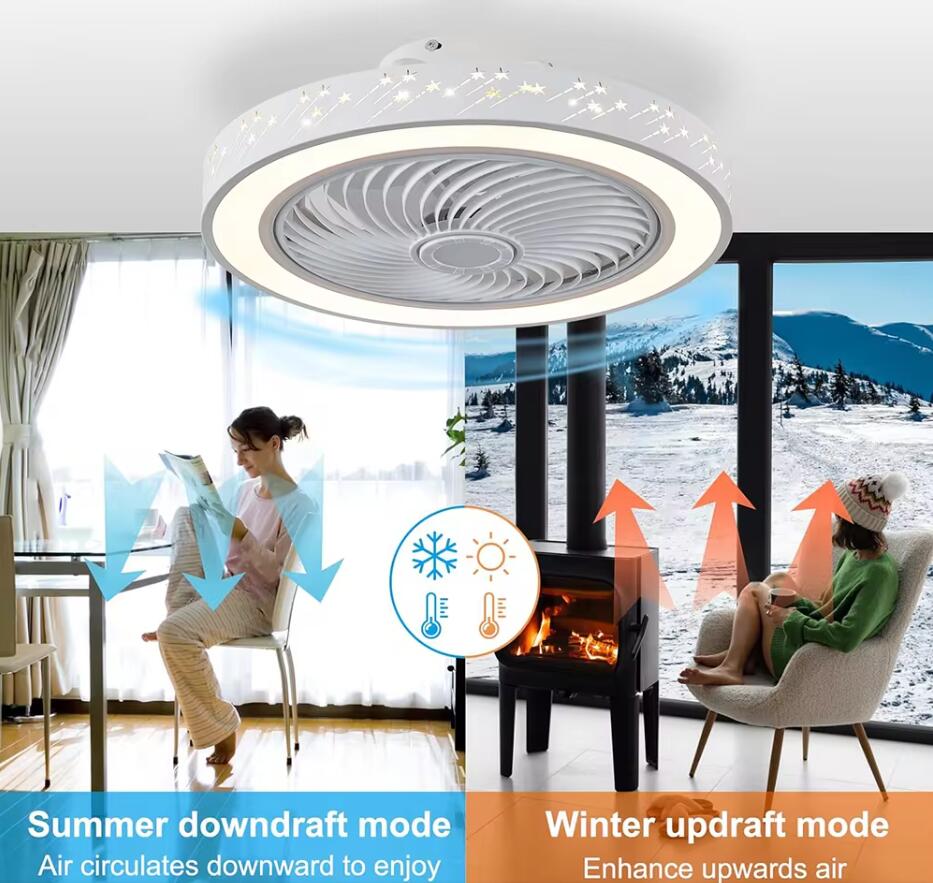 46CM Smart App Ceiling Fan wit - Ceiling Fan Mount ulasan dan harga