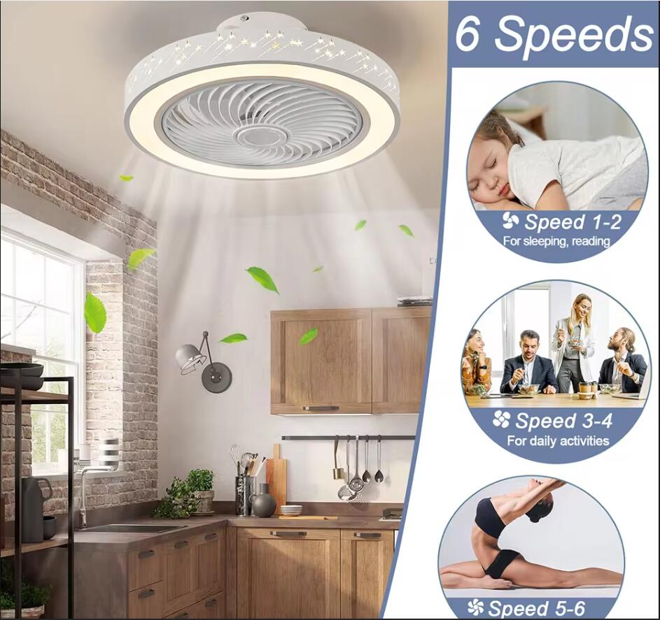 46CM Smart App Ceiling Fan wit - Ceiling Fan Mount ulasan dan harga