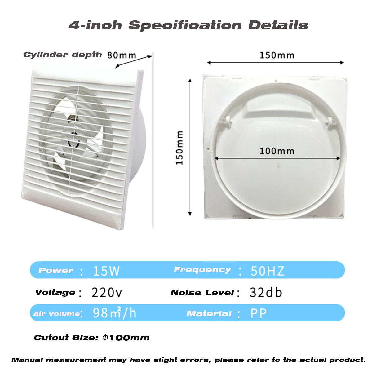 4/6/8 inch Ultra-thin Ventilat - Ceiling Fan Mount ulasan dan harga