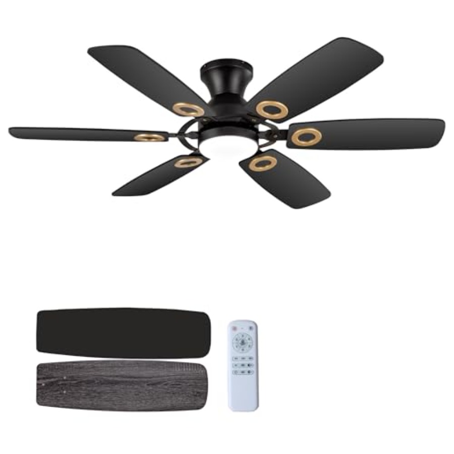 Ceiling Fans with Lights, Blac - Ceiling Fan Mount ulasan dan harga