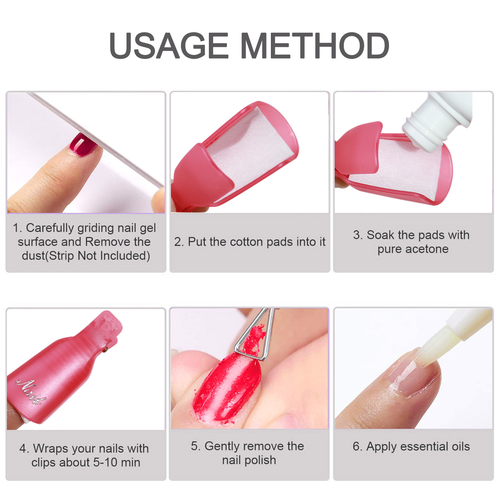 10 Pcs Nail Polish Remover Cli - Home Improvement Tim ulasan dan harga